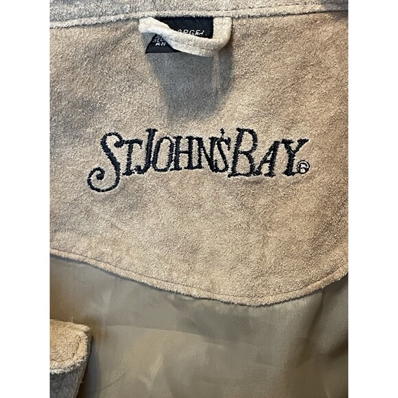 St John’s Bay  Leather Button-Up Shirt with Chest Pockets - Picture 4 of 9